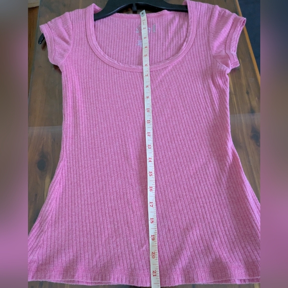 Pink Ribbed Top - Picture 3 of 5